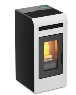 Stufa a pellet 14 kw Canalizzata “Cayenne” per ambienti moderni h 102 cm