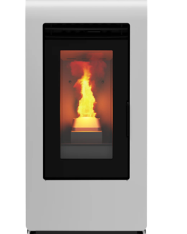 Stufa a pellet 14 kw Canalizzata “Cayenne” per ambienti moderni h 102 cm