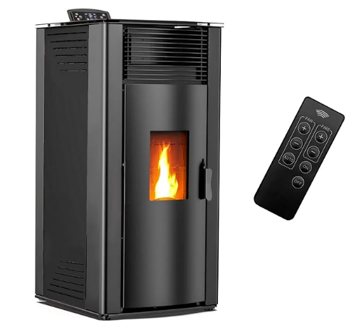 Stufa a pellet aria Anita 15 kW Nero Sannover