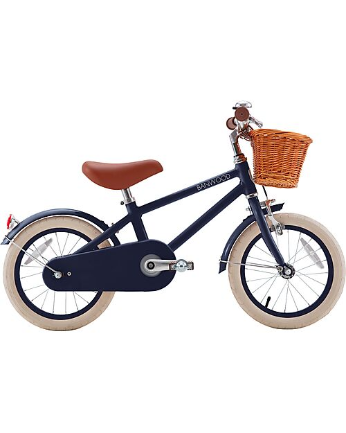 Bicicletta Classic Vintage 14" - Navyblue - Da 3 a 6 Anni - Rotelle Rimovibili - immagine 2