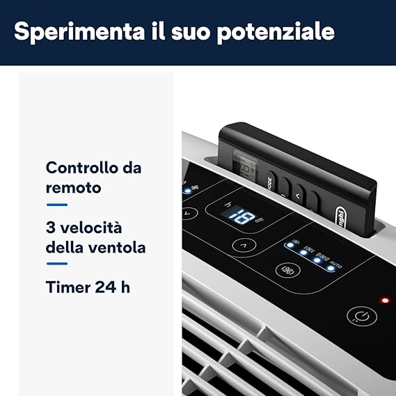 Condizionatore portatile monoblocco DE LONGHI PAC EM82 - immagine 8